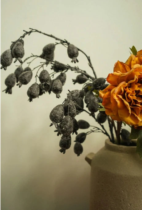 Dried Berry Branch, Grey