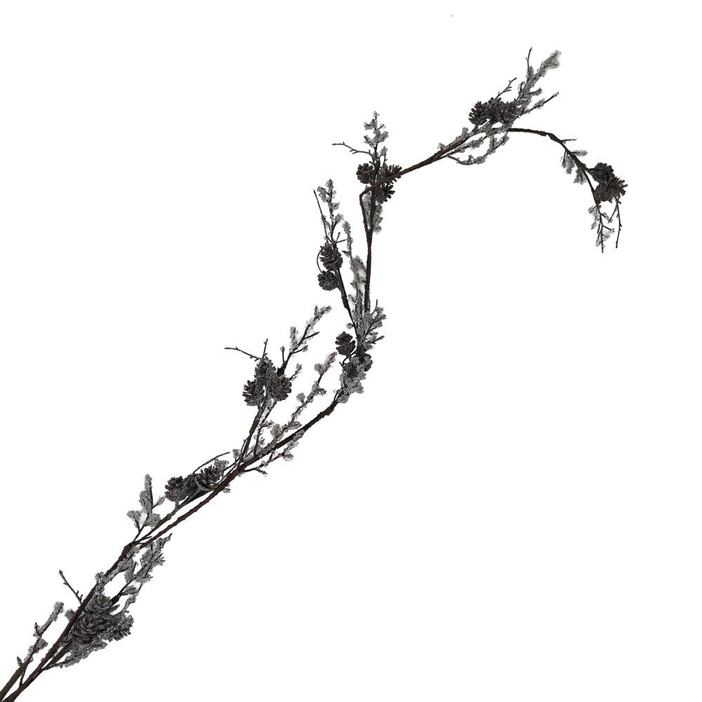 Vine Garland with Ice and Pinecones - 52"