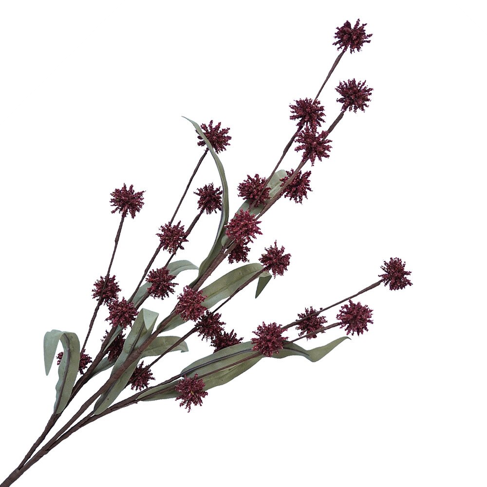 FALL SPRAY SANICULA FLORAL 29.5" DARK RED