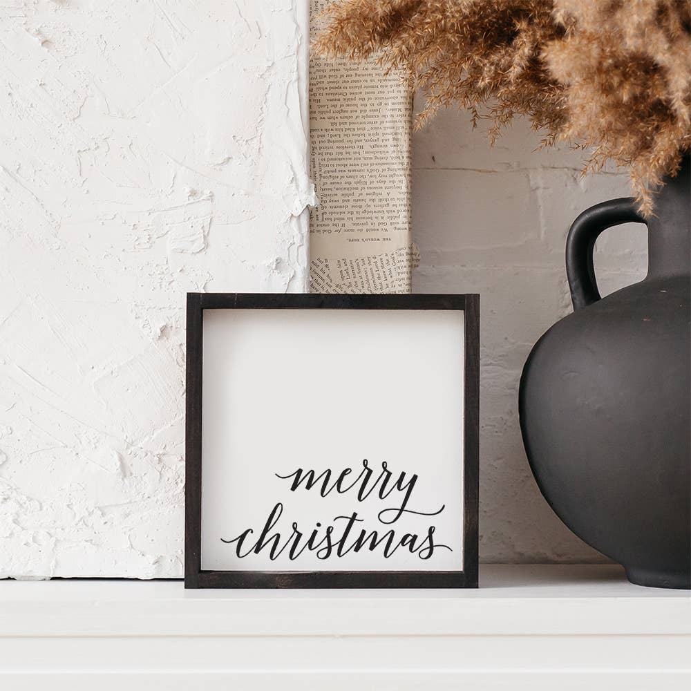 Small Merry Christmas Sign