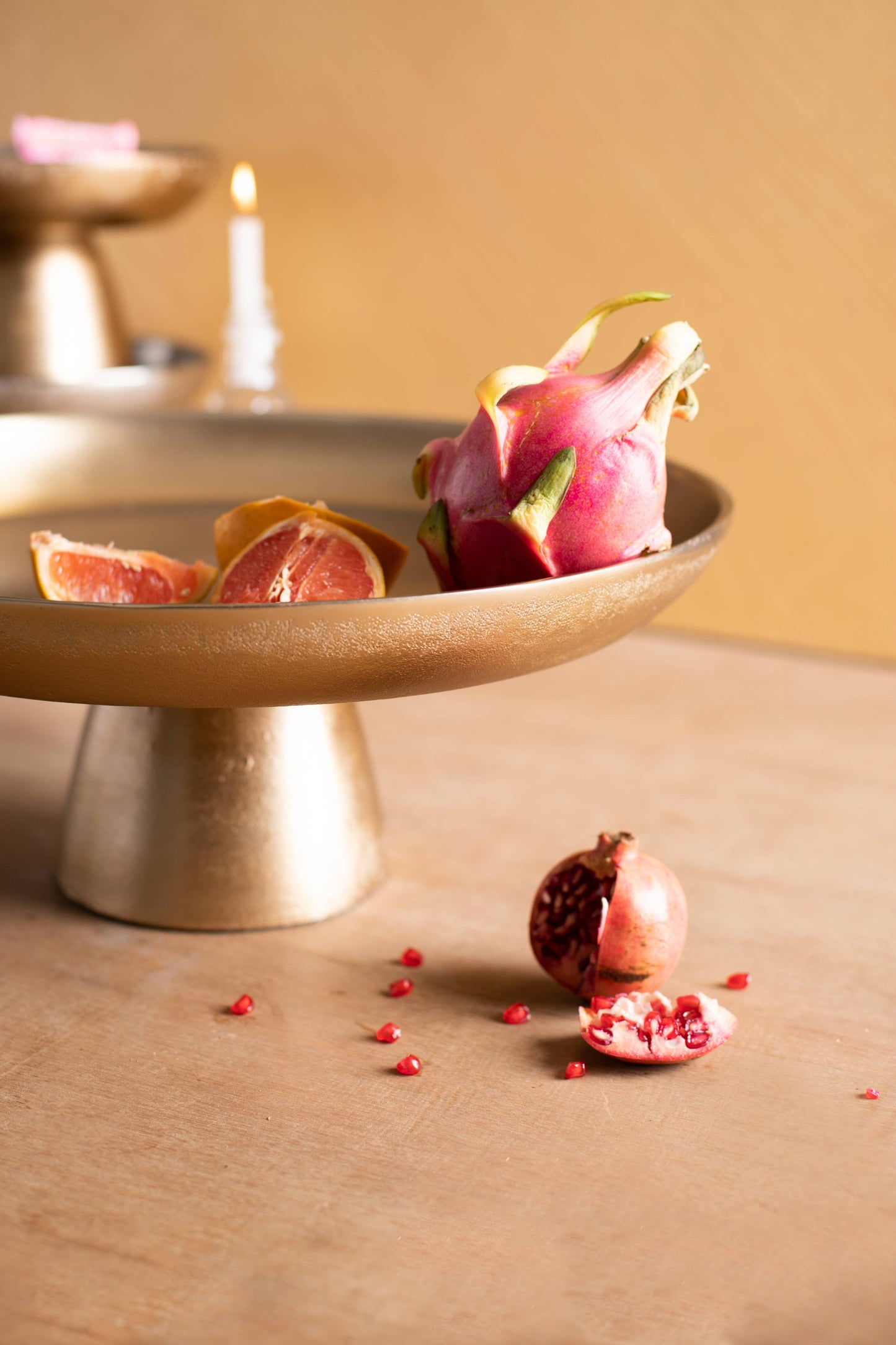 Stinson Antique Brass Large Pedestal