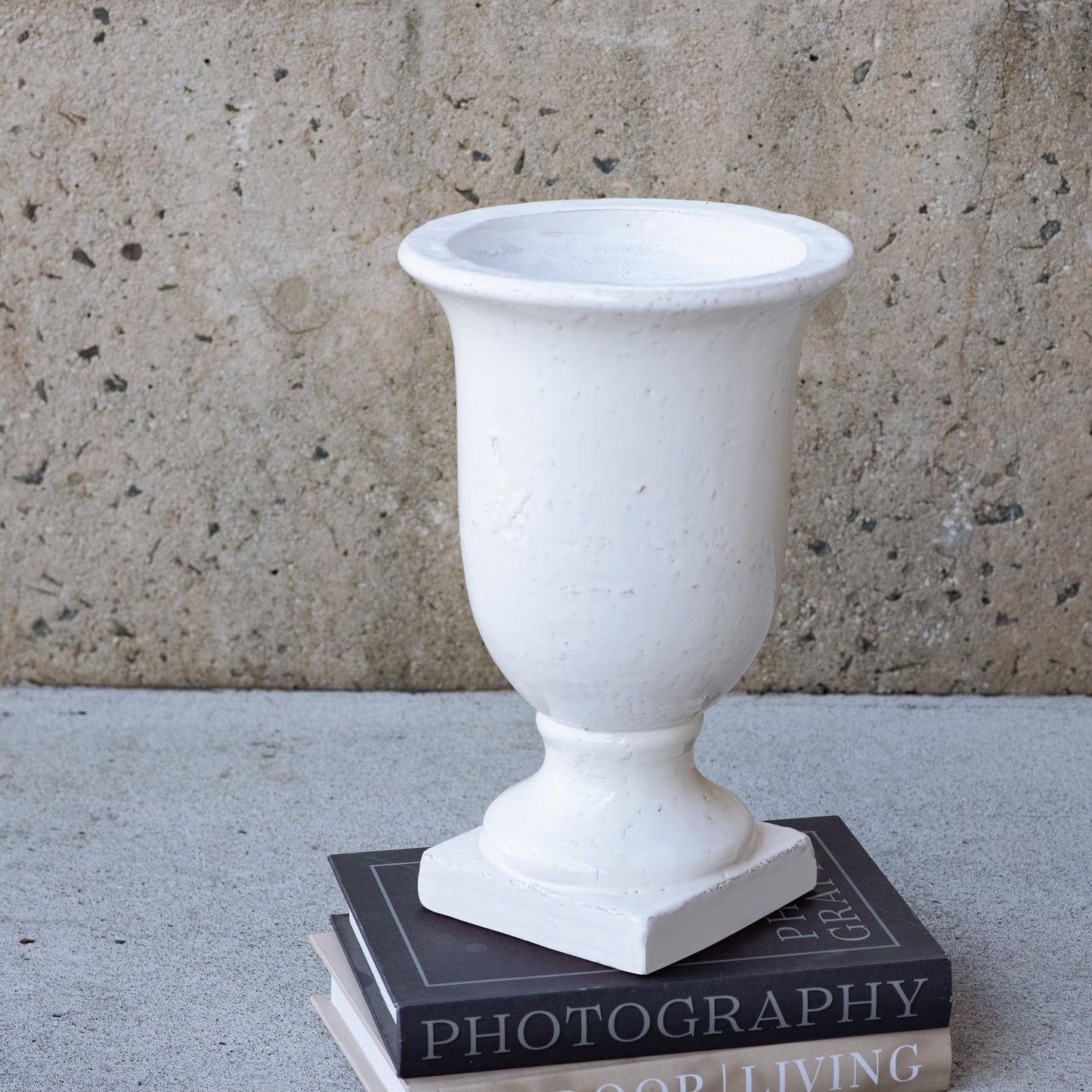 WHITE PEDESTAL VASE | 3 Sizes