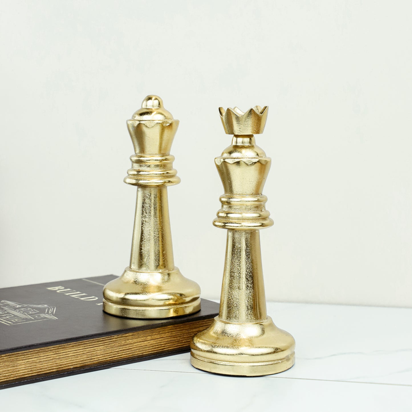 9" KING & QUEEN S/2 GOLD