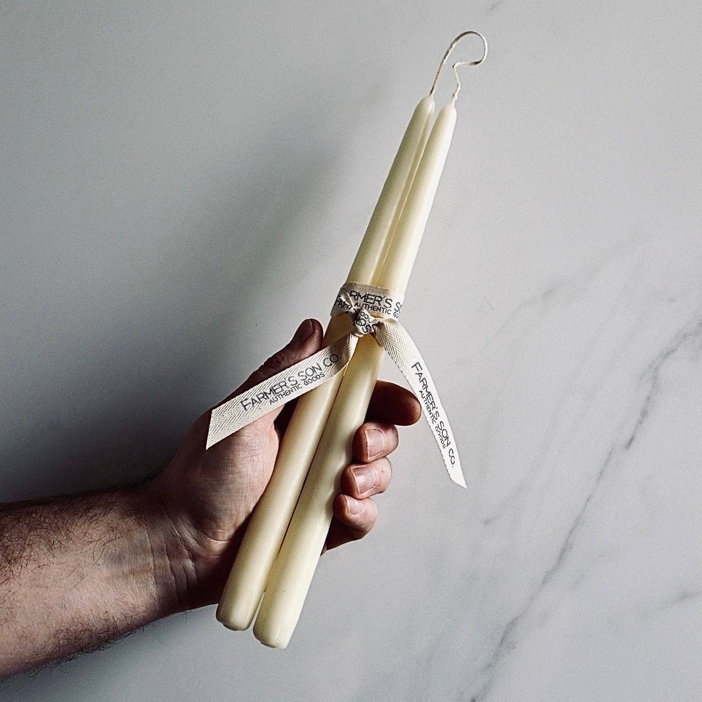 Farmer's Son Co. - Ivory Taper Candles - Set of Two