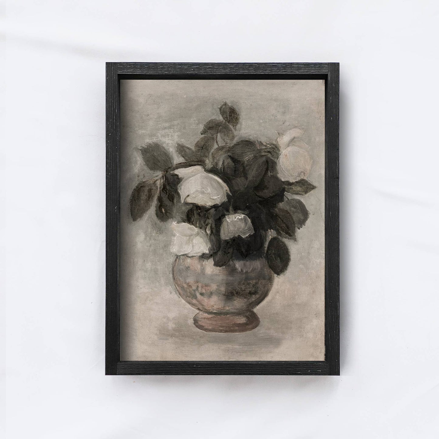 Vintage Floral Print Framed | Vintage Wall Art Framed A71