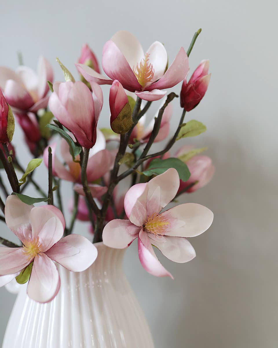 Pink Magnolia Stem 20"