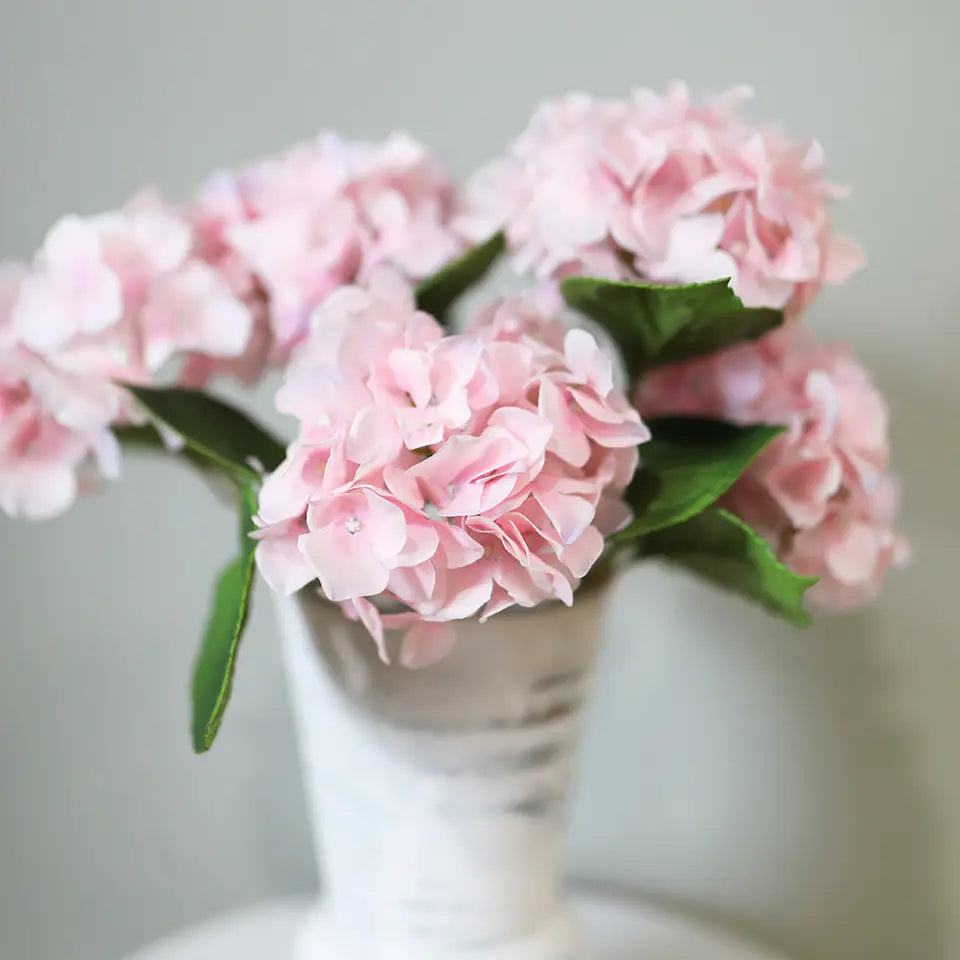 Real Touch Pink Hydrangea 18.5”