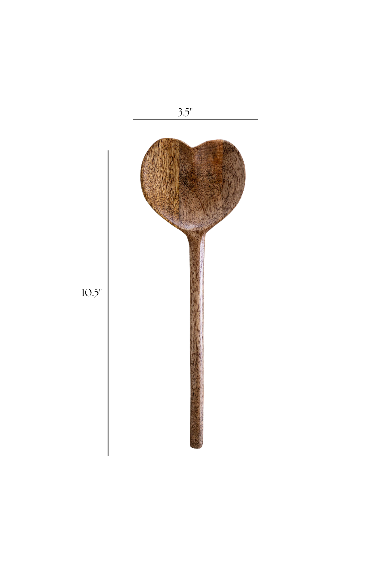 Heart Shaped Mango Wood Spoon