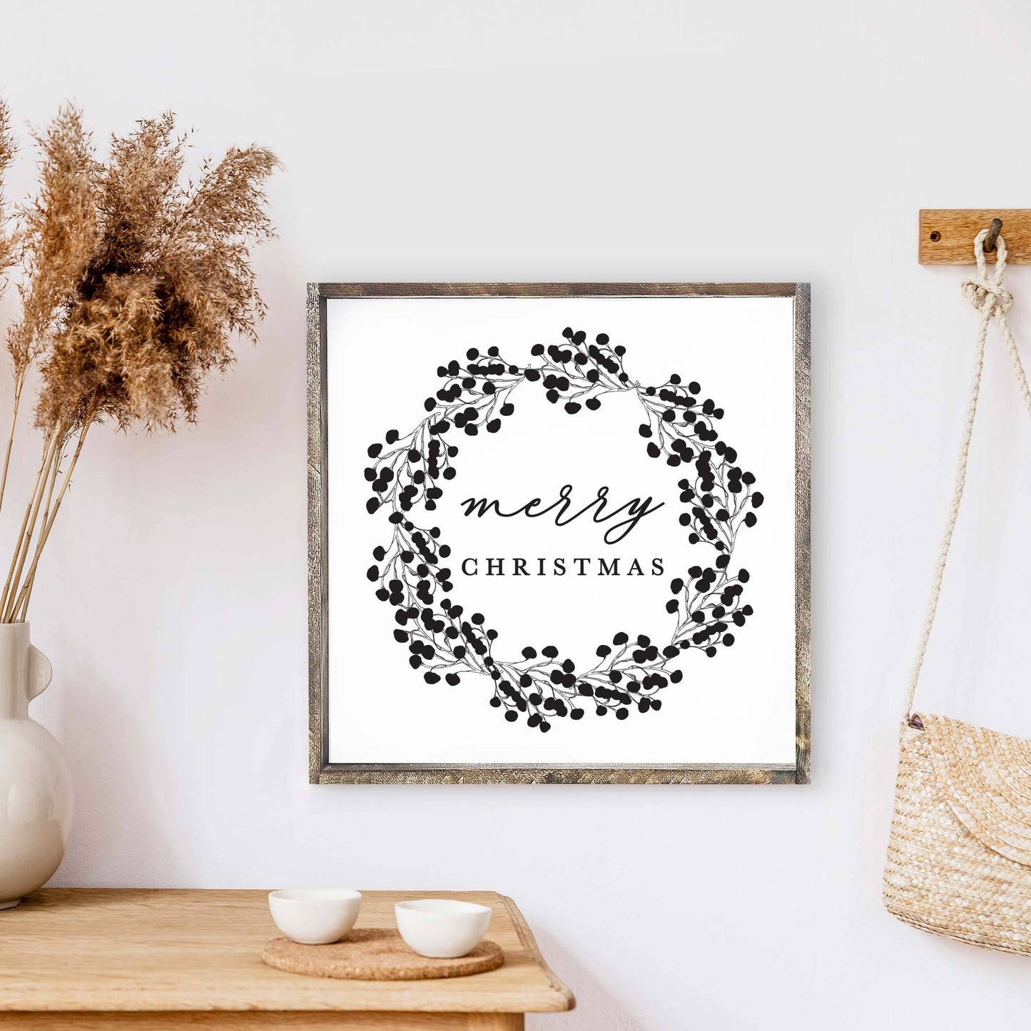 Merry Christmas Wood Sign