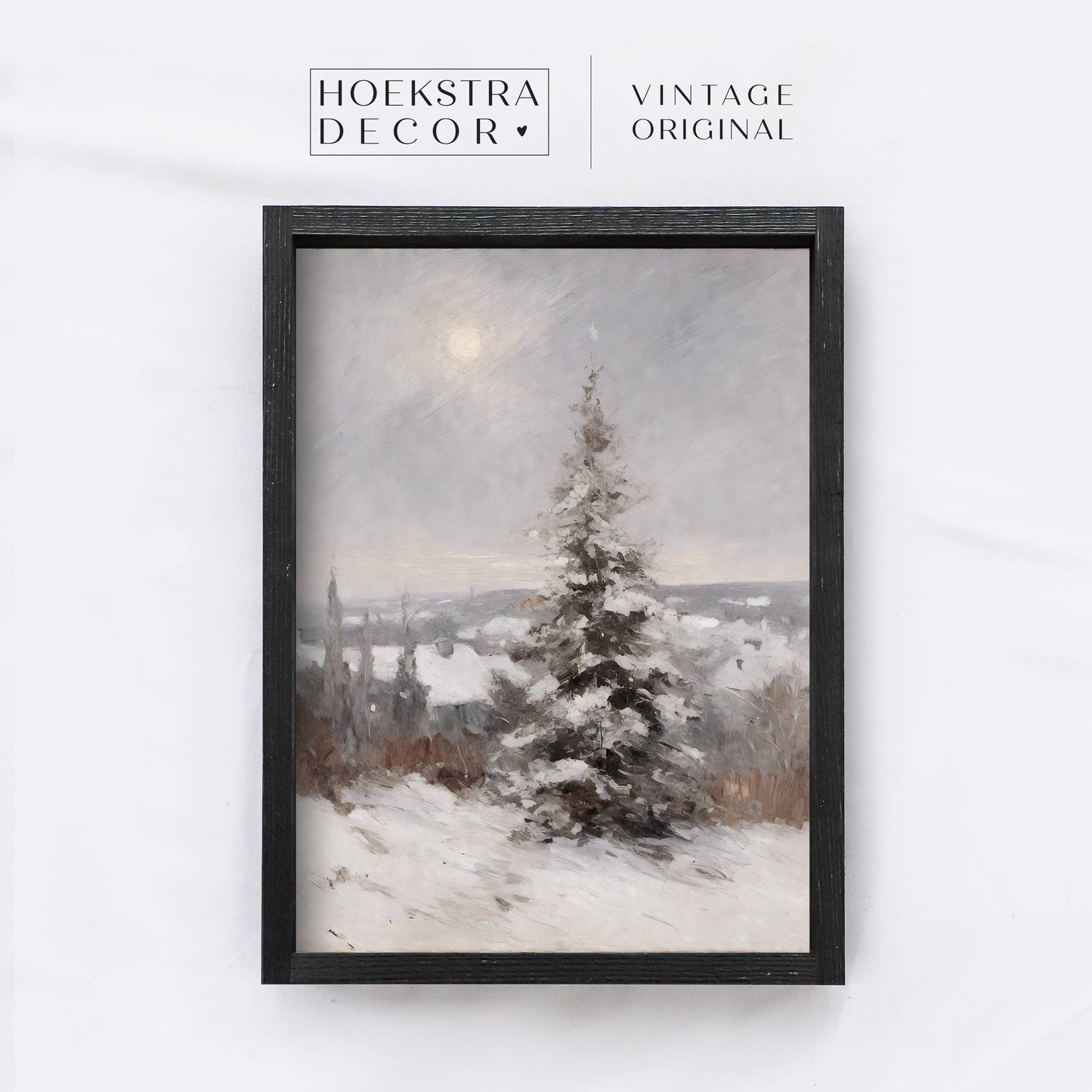 Vintage Snowy Christmas Tree | Vintage Print A246