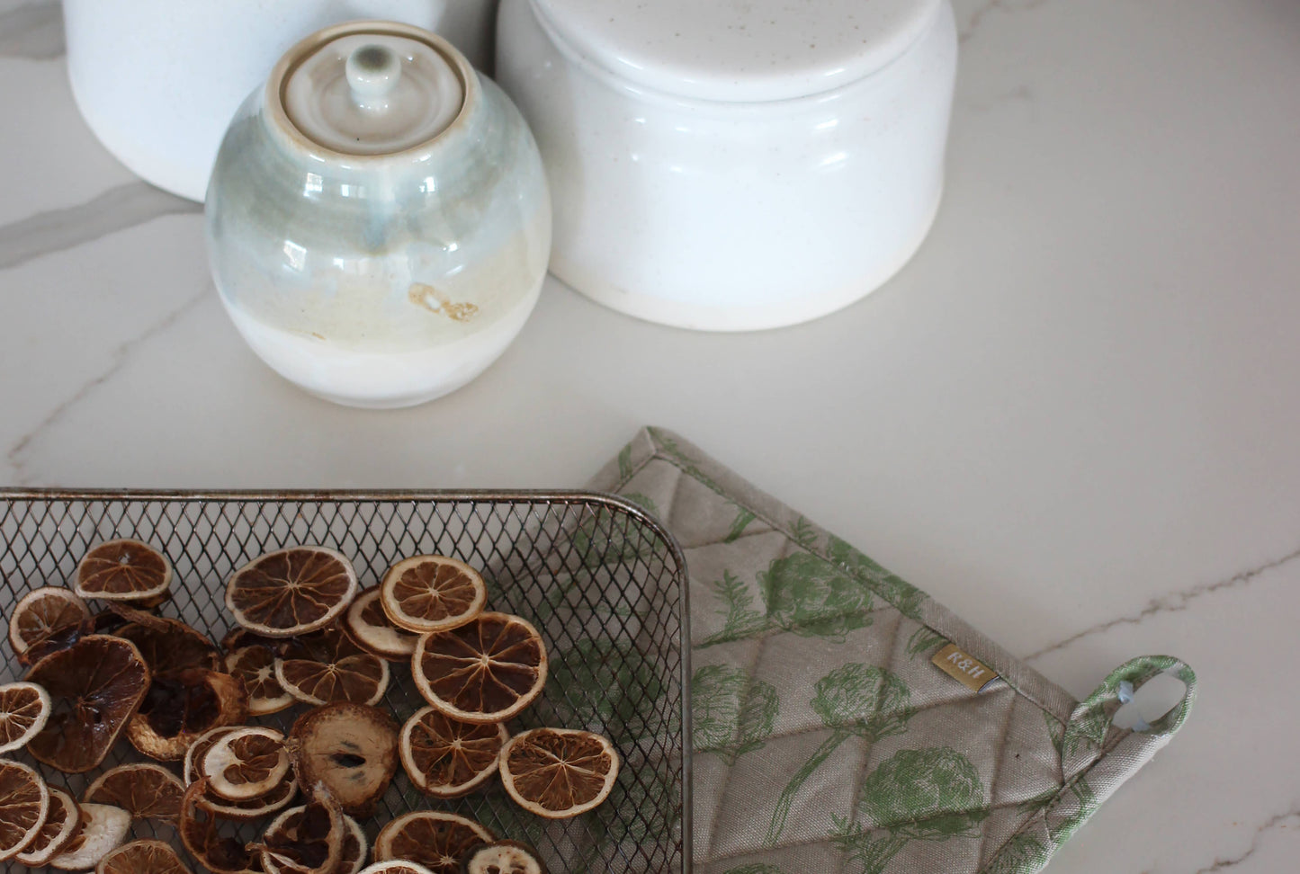 Pot Holder / Trivet Artichoke Burnt Olive
