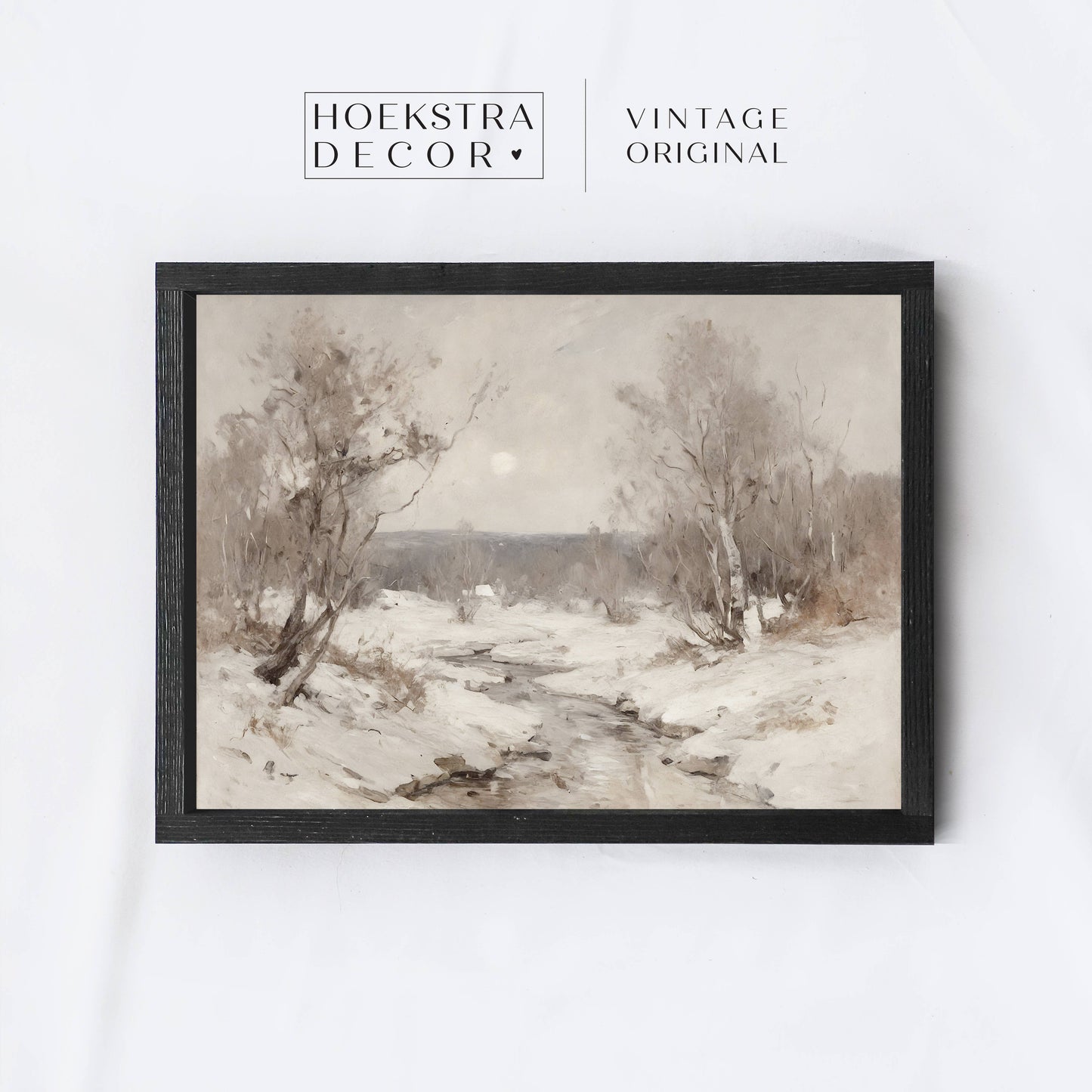 Vintage Winter Art | Vintage Christmas Art Print A244