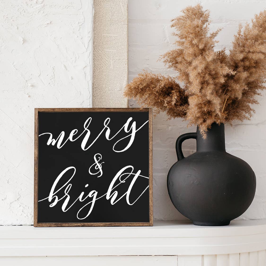 Christmas Wood Sign - Merry And Bright Wood Sign