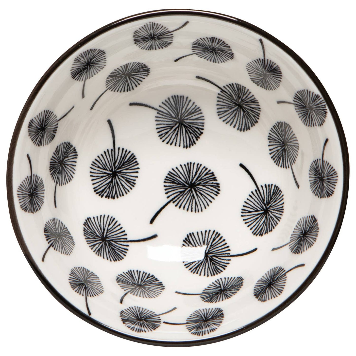 Now Designs Gray Dandelion Stamped Bowl 3.5 inch