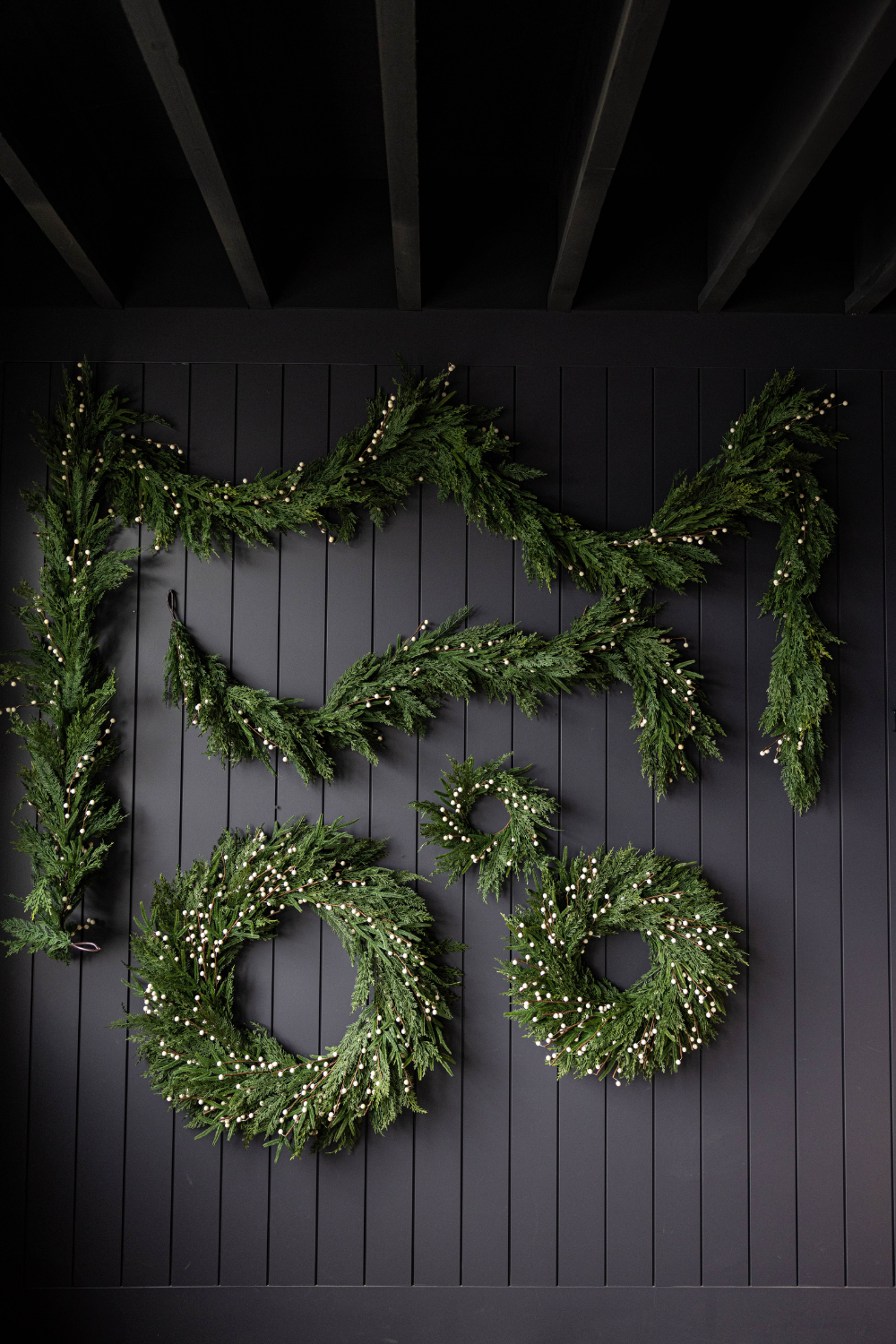 White Plum Berry Norfolk Cypress Real Touch Collection