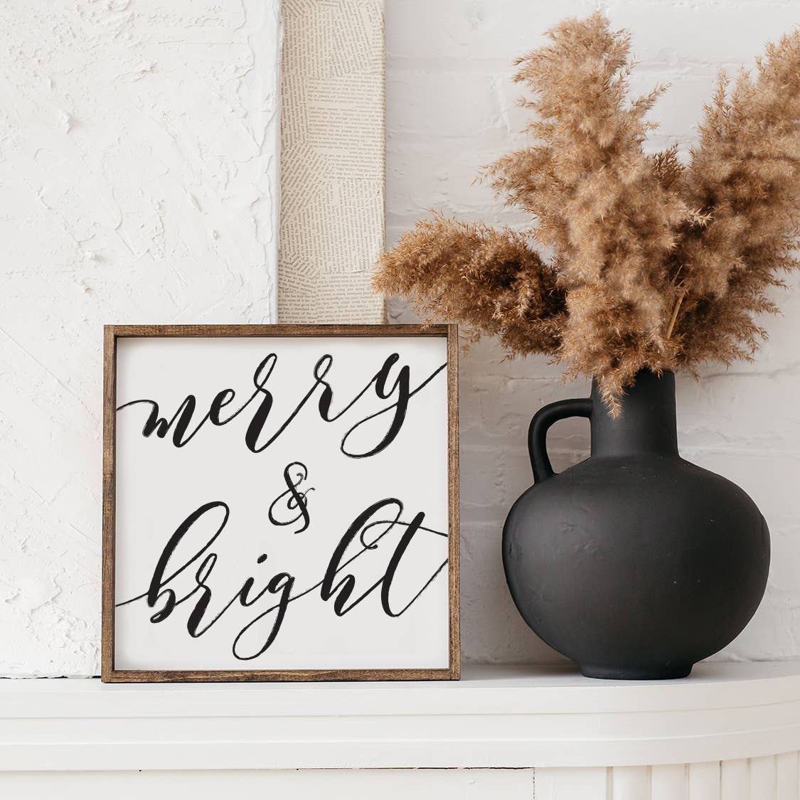 Christmas Wood Sign - Merry And Bright Wood Sign