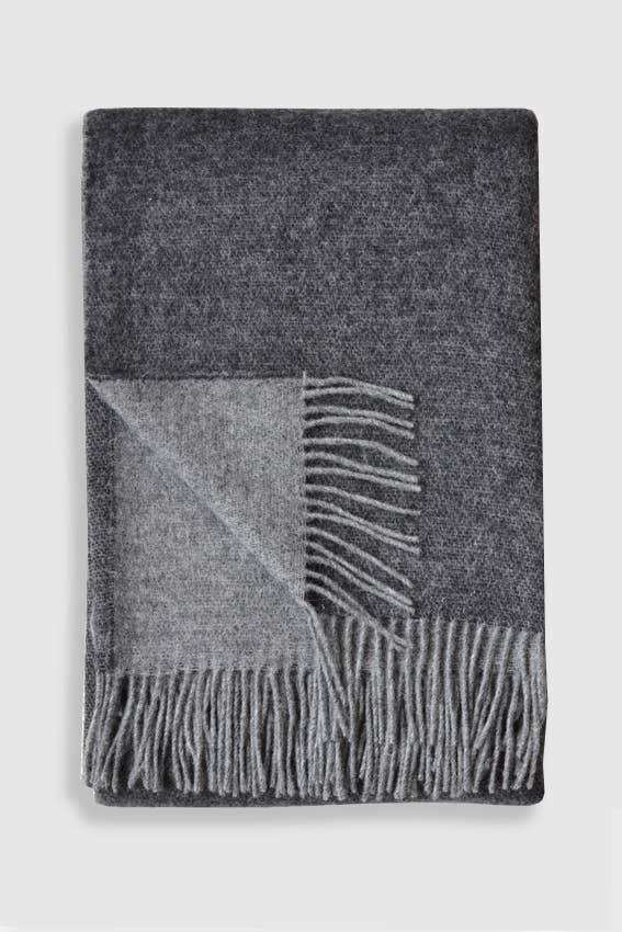 Trafalgar Wool Double Sided Throw - in 5 colors