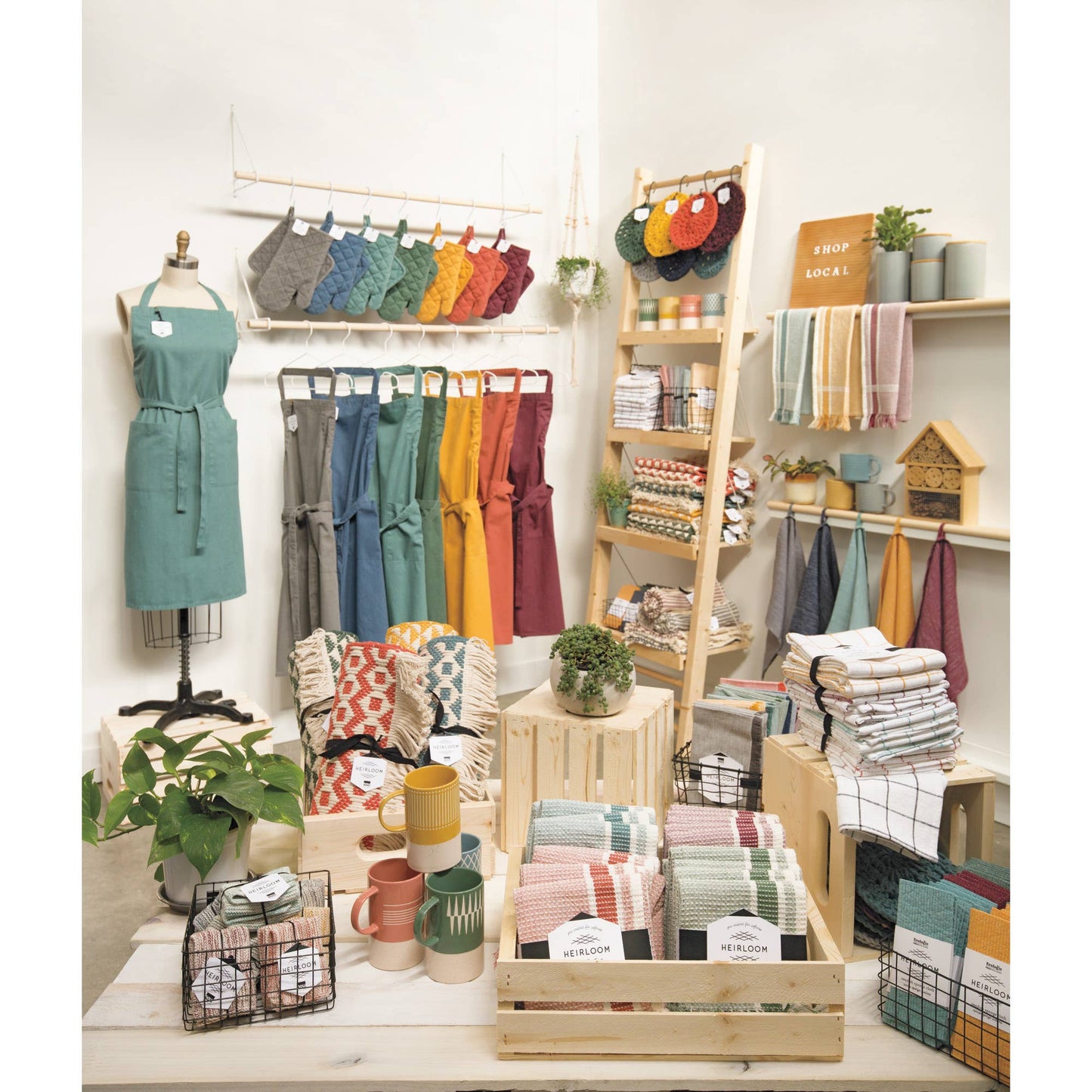 Midnight Blue Knit Dishcloths Set of 2