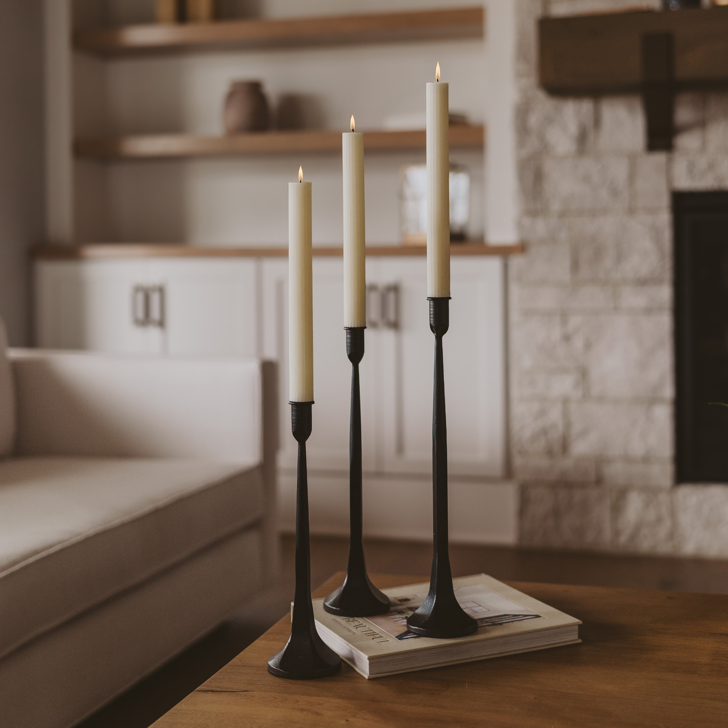 *NEW* Fluted Taper Candles, Set of 3 - Home Decor & Gifts