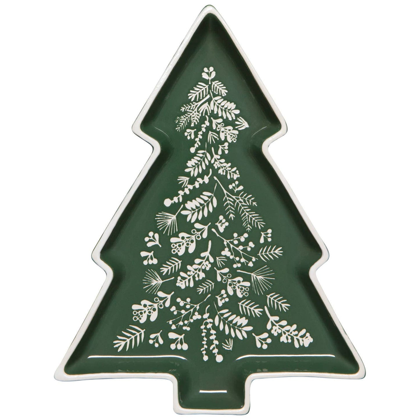 Winterberry Shaped Christmas Tray