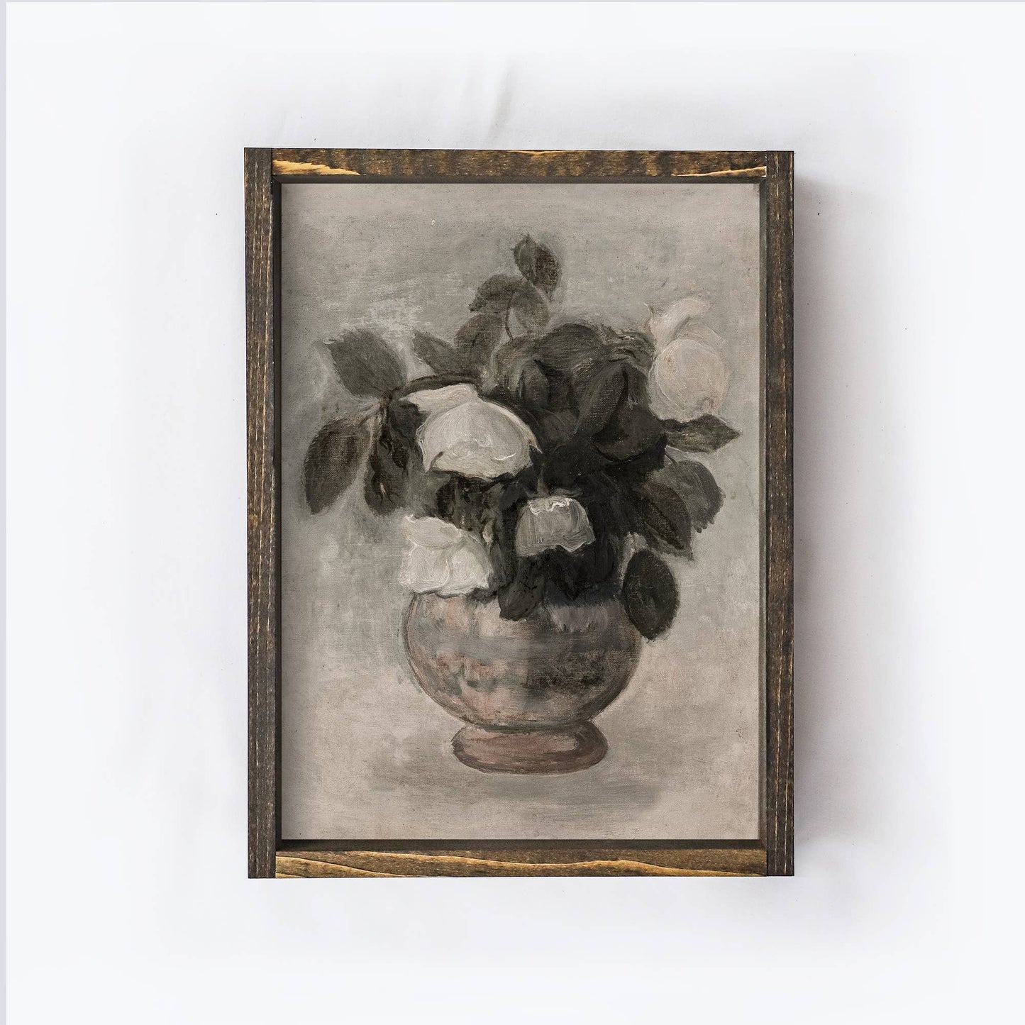 Vintage Floral Print Framed | Vintage Wall Art Framed A71