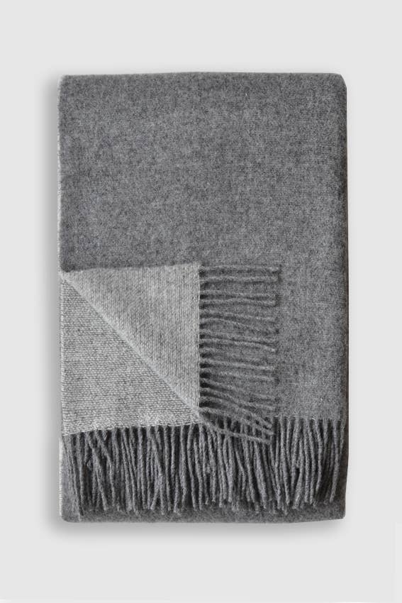 Trafalgar Wool Double Sided Throw - in 5 colors