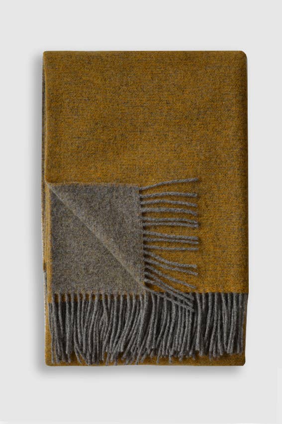 Trafalgar Wool Double Sided Throw - in 5 colors
