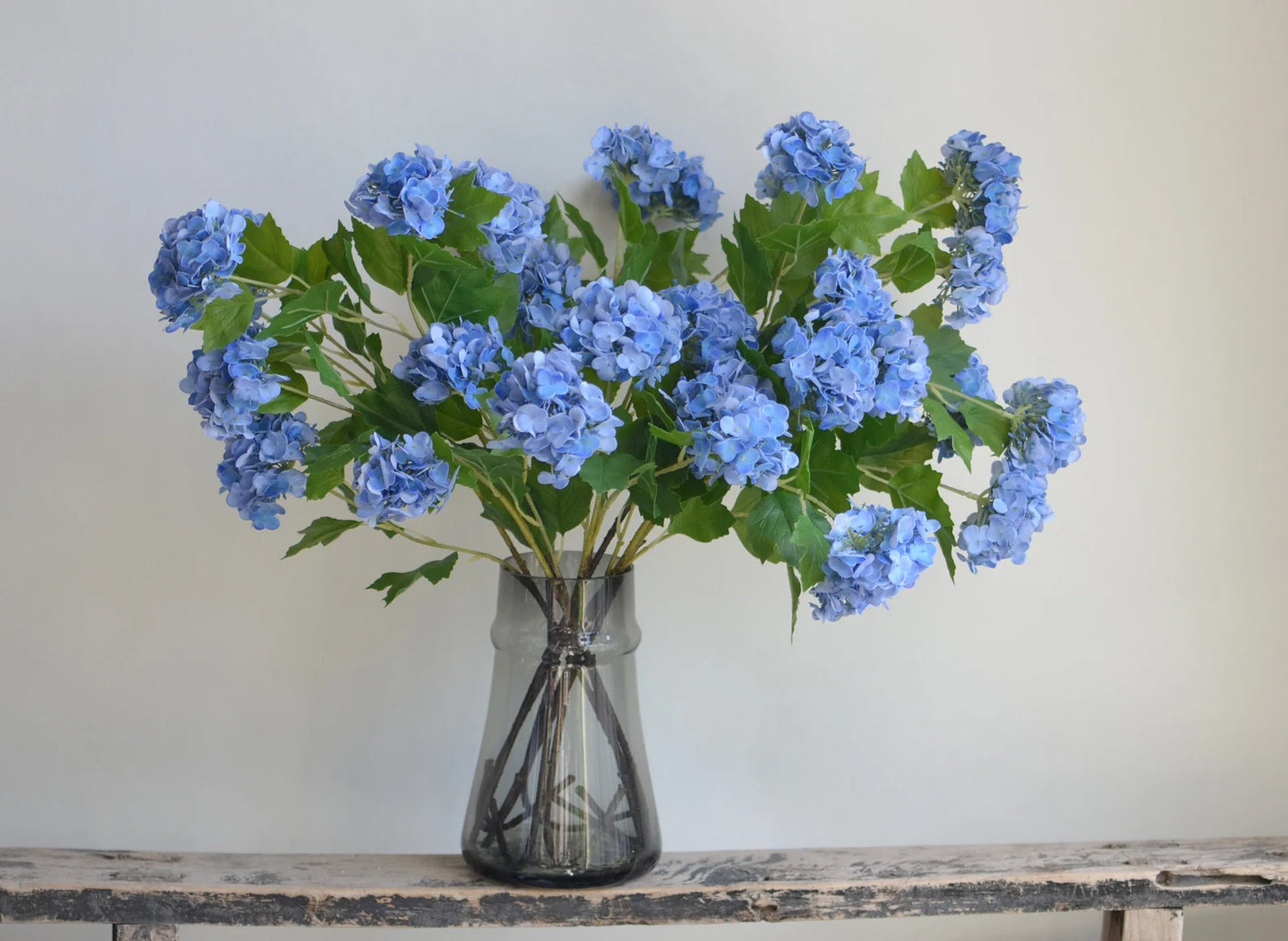 25" Real Touch Blue Hydrangea Flowers - Magnolia Lane co. Home + Garden + Gift