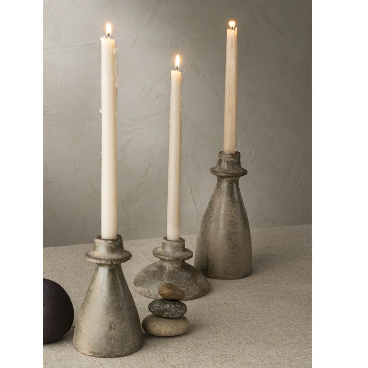 Arta Terracotta Candle Holders | 3 Sizes
