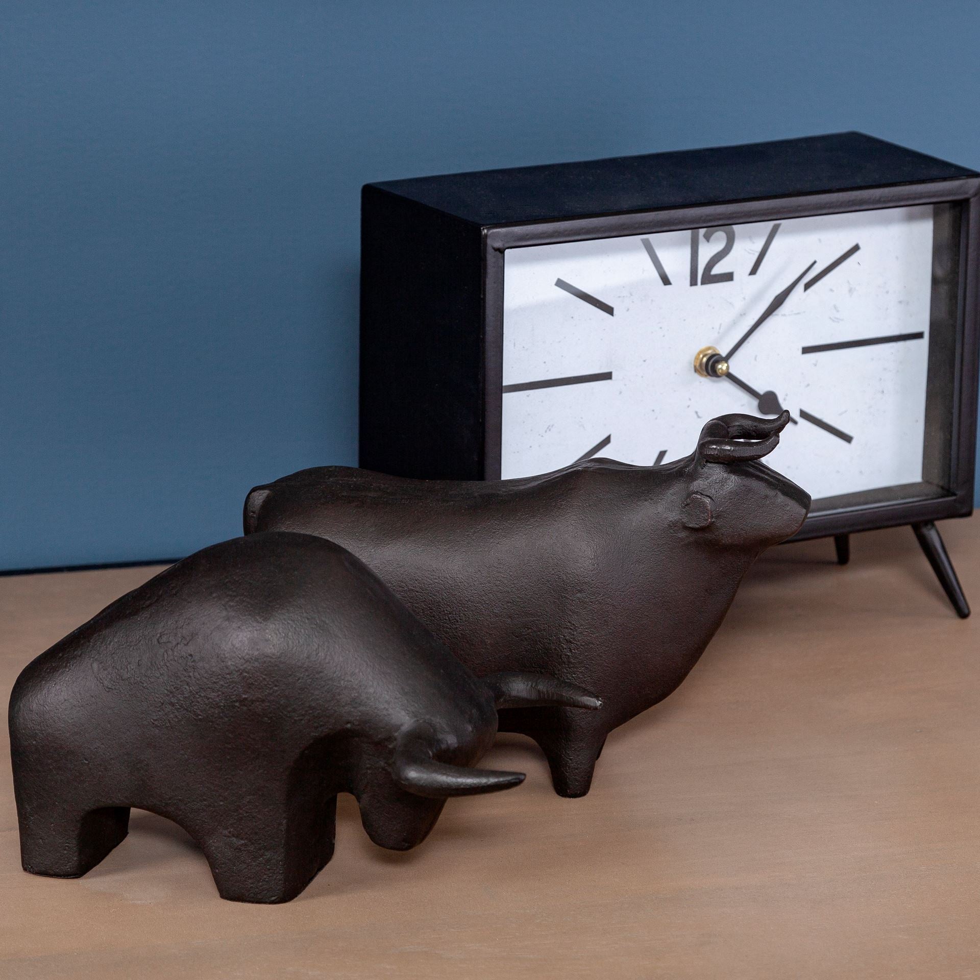 Tauro Bull Sculpture | Black - Magnolia Lane co. Home + Garden + Gift