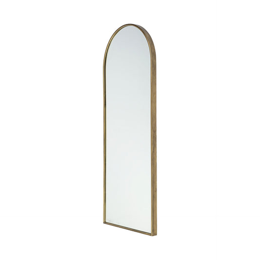 Agatha Rounded Arch Gold Metal Frame Full Length Mirror