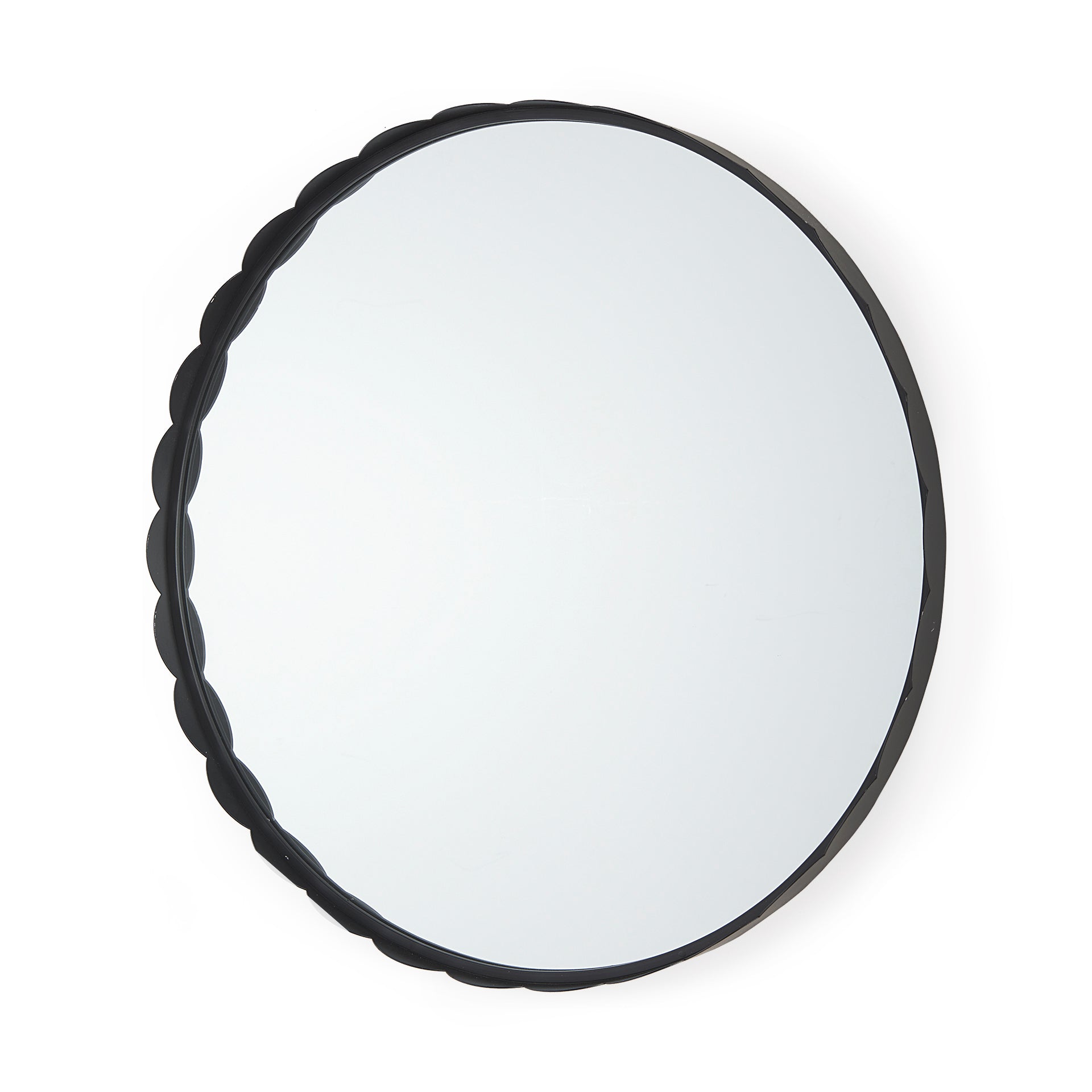 Adelaide 29.7" Metal Scallop Edge Round Mirror | 2 Colours - Magnolia Lane co. Home + Garden + Gift