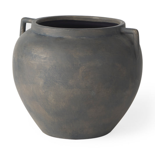 Kilian Short Brown- Grey Vase