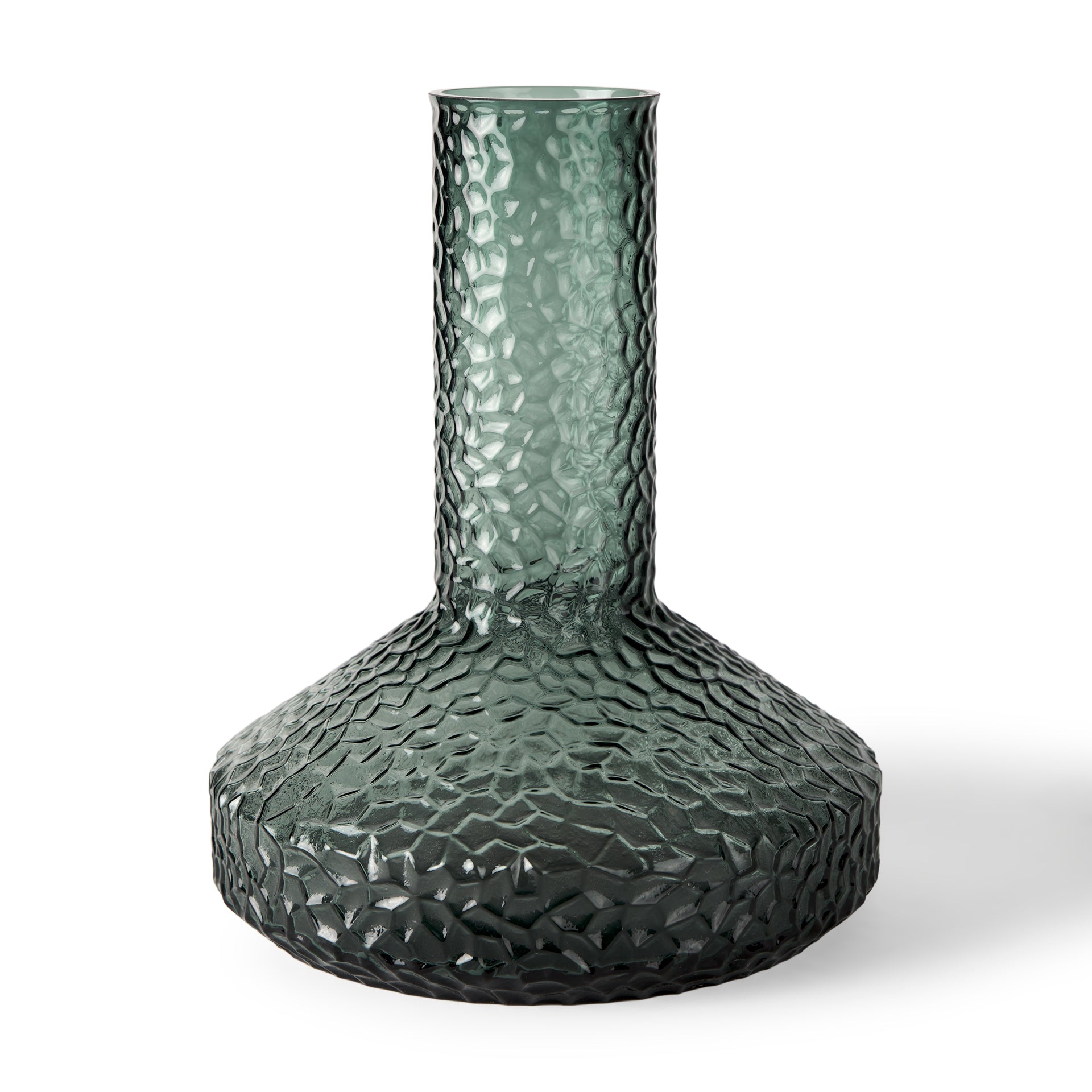 Jolene 11.8" Green Waterglass Glass Vase - Magnolia Lane co. Home + Garden + Gift