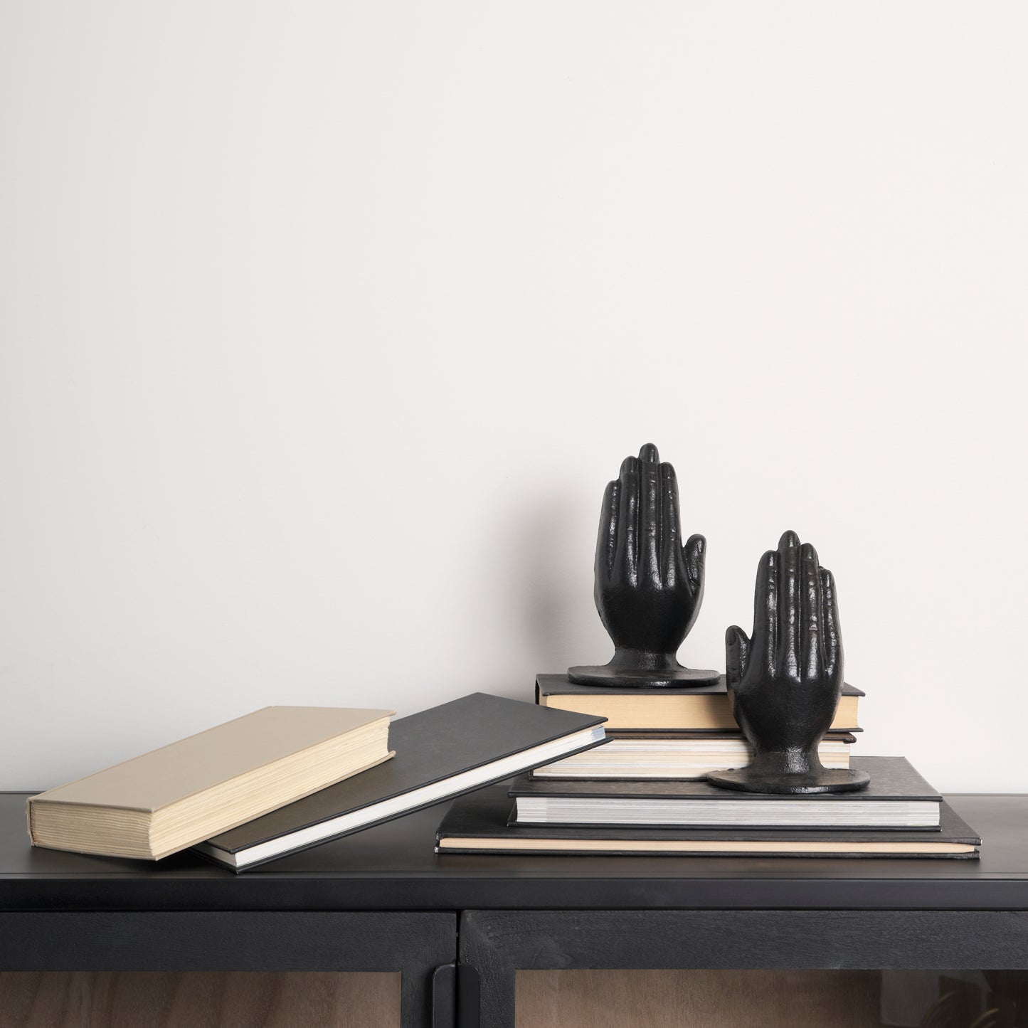 Praying Hands Bronze Cast Iron Book Ends