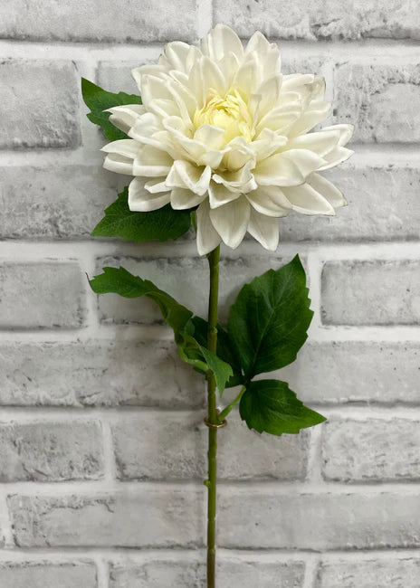 21" WHITE FRESH TOUCH DAHLIA SPRAY