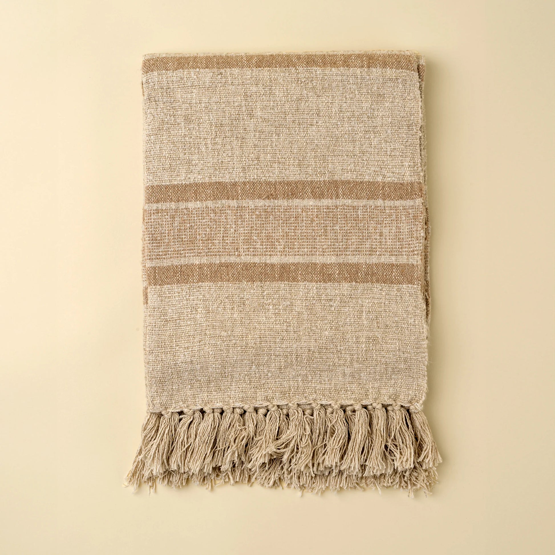 Tulum Striped Throw, Clay - Magnolia Lane co. Home + Garden + Gift