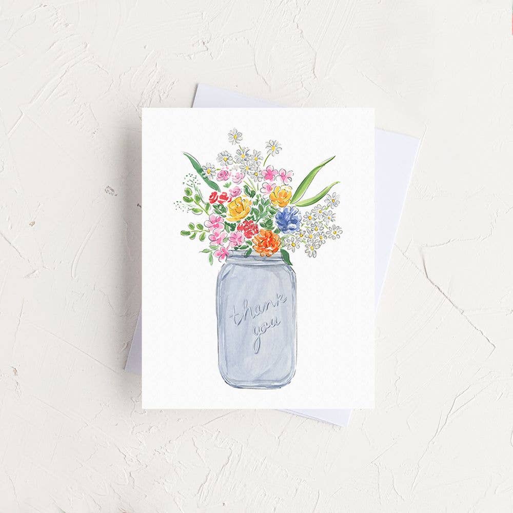 Wild Flower Thank You Card
