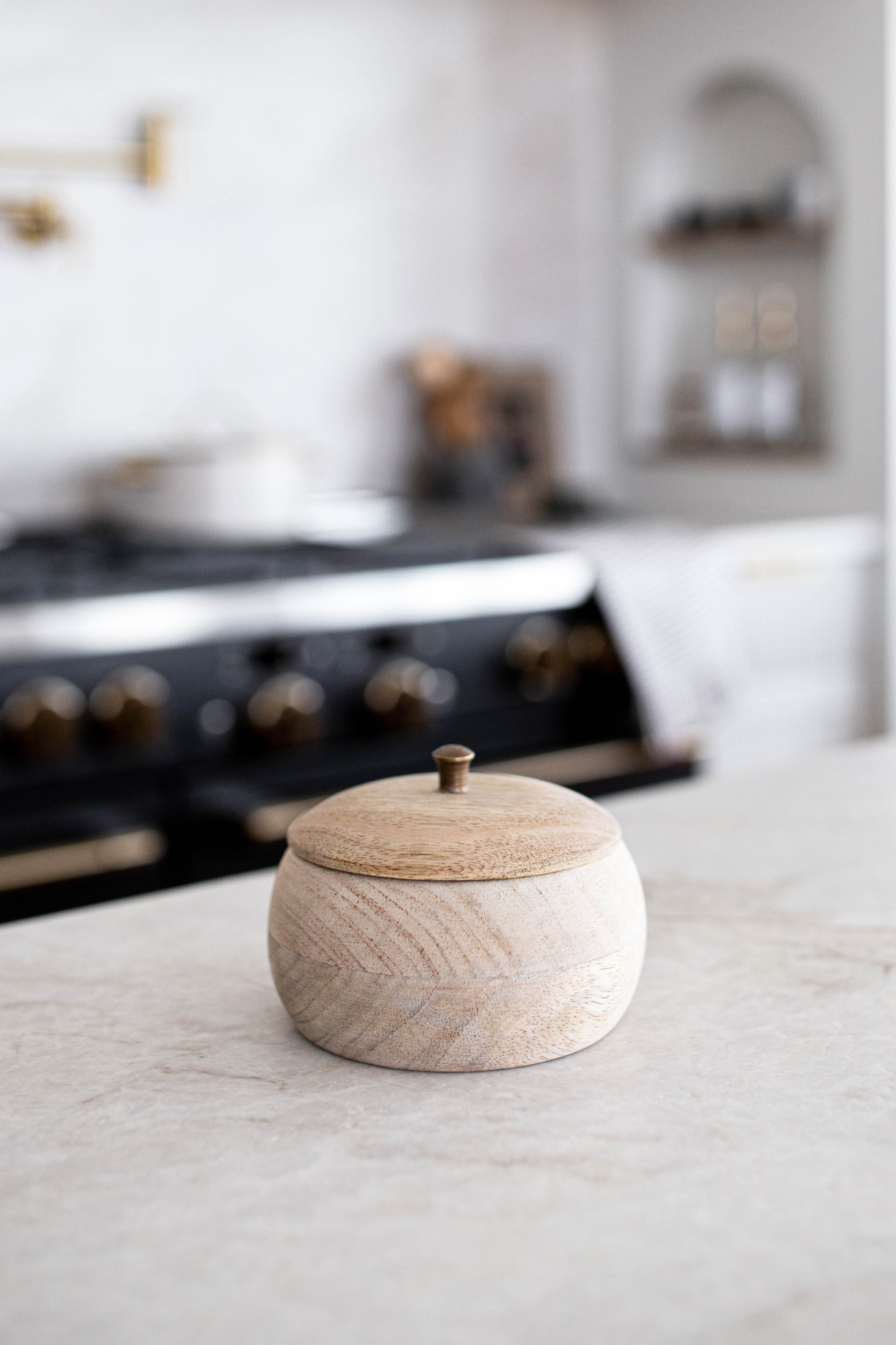 Handmade Mango Wood Jar