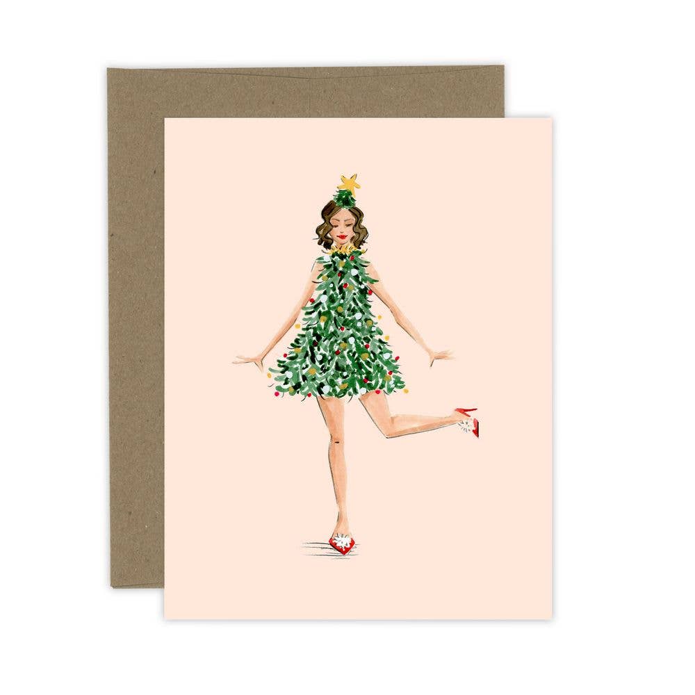 Jingle Dress Christmas Greeting Card