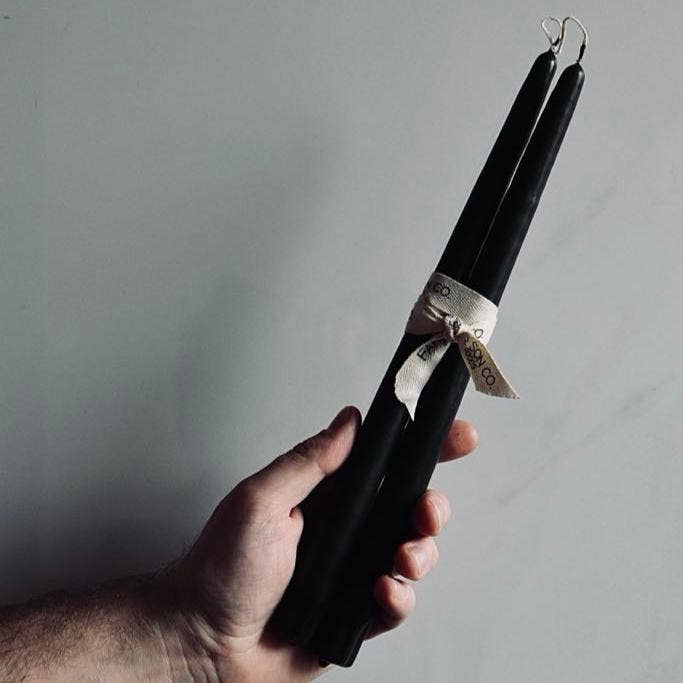 Farmer's Son Co. - Olive Taper Candles - Set of Two