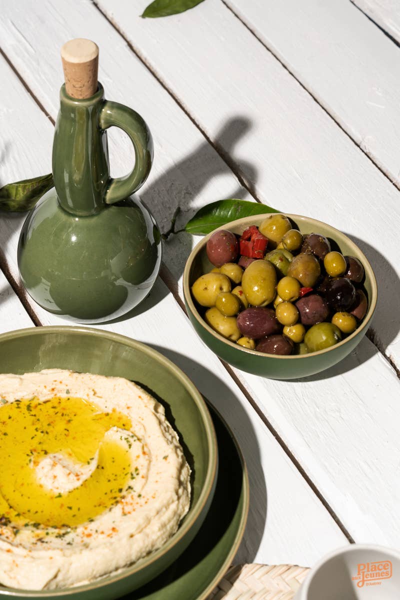 Stoneware Olive Oil Dispenser | Dadasi 15 oz