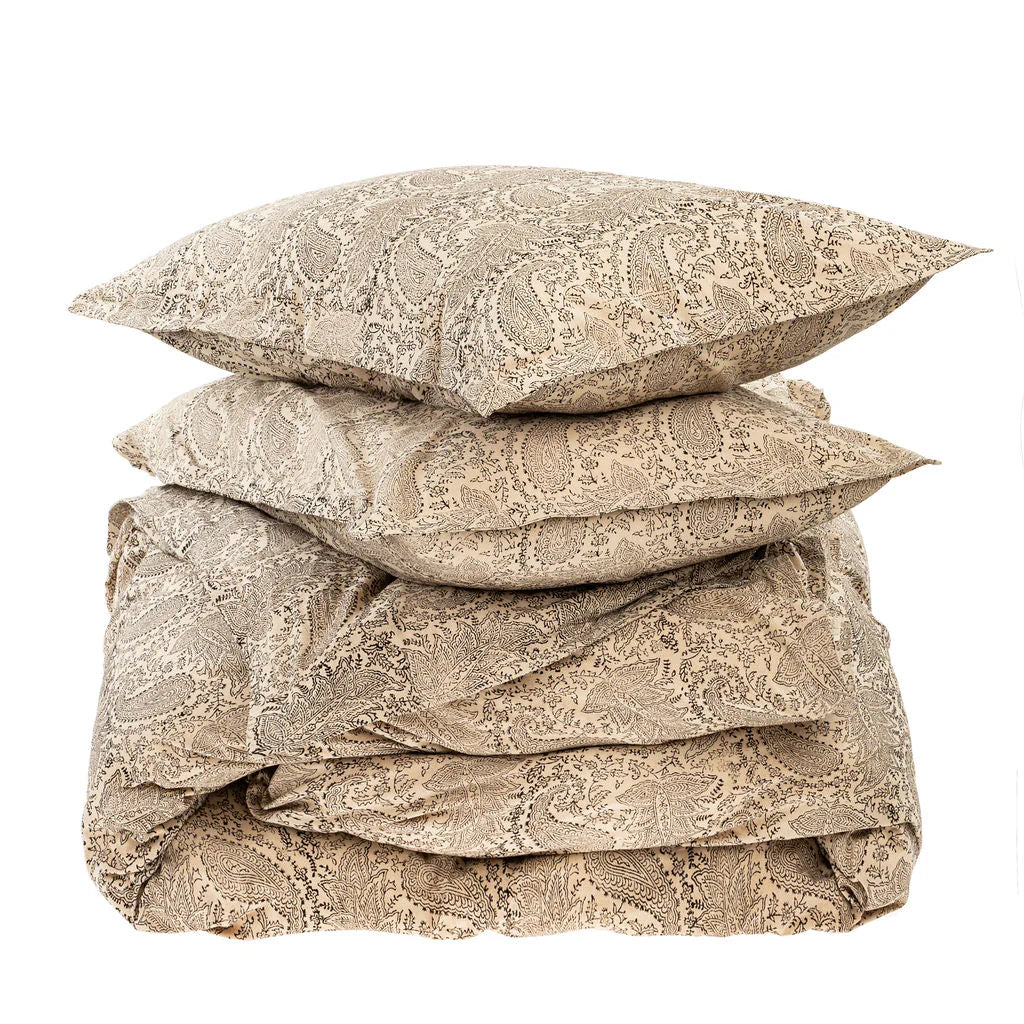 Saira Block Print King Duvet Set - Magnolia Lane co. Home + Garden + Gift
