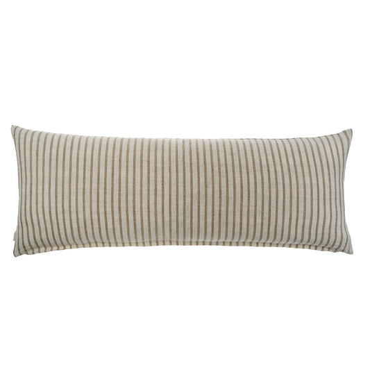 15x42 Pinstripe Linen Pillow | Multiple Colours