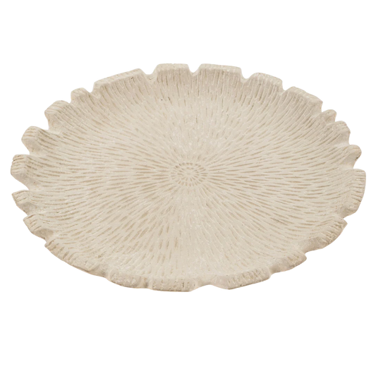 Coral Paper Mache Tray - Magnolia Lane co. Home + Garden + Gift