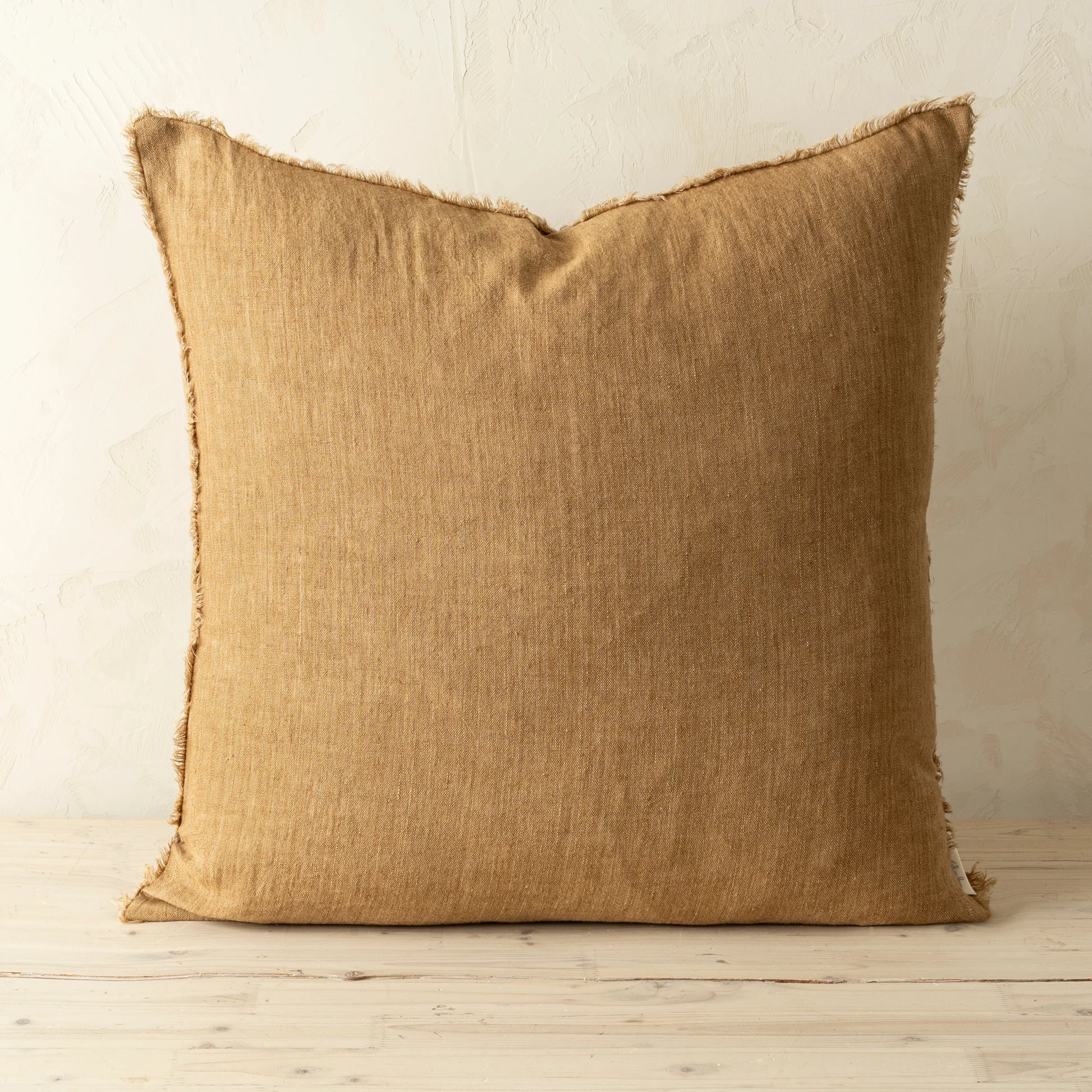 24x24 Lina Linen Pillow Tawny - Magnolia Lane co. Home + Garden + Gift