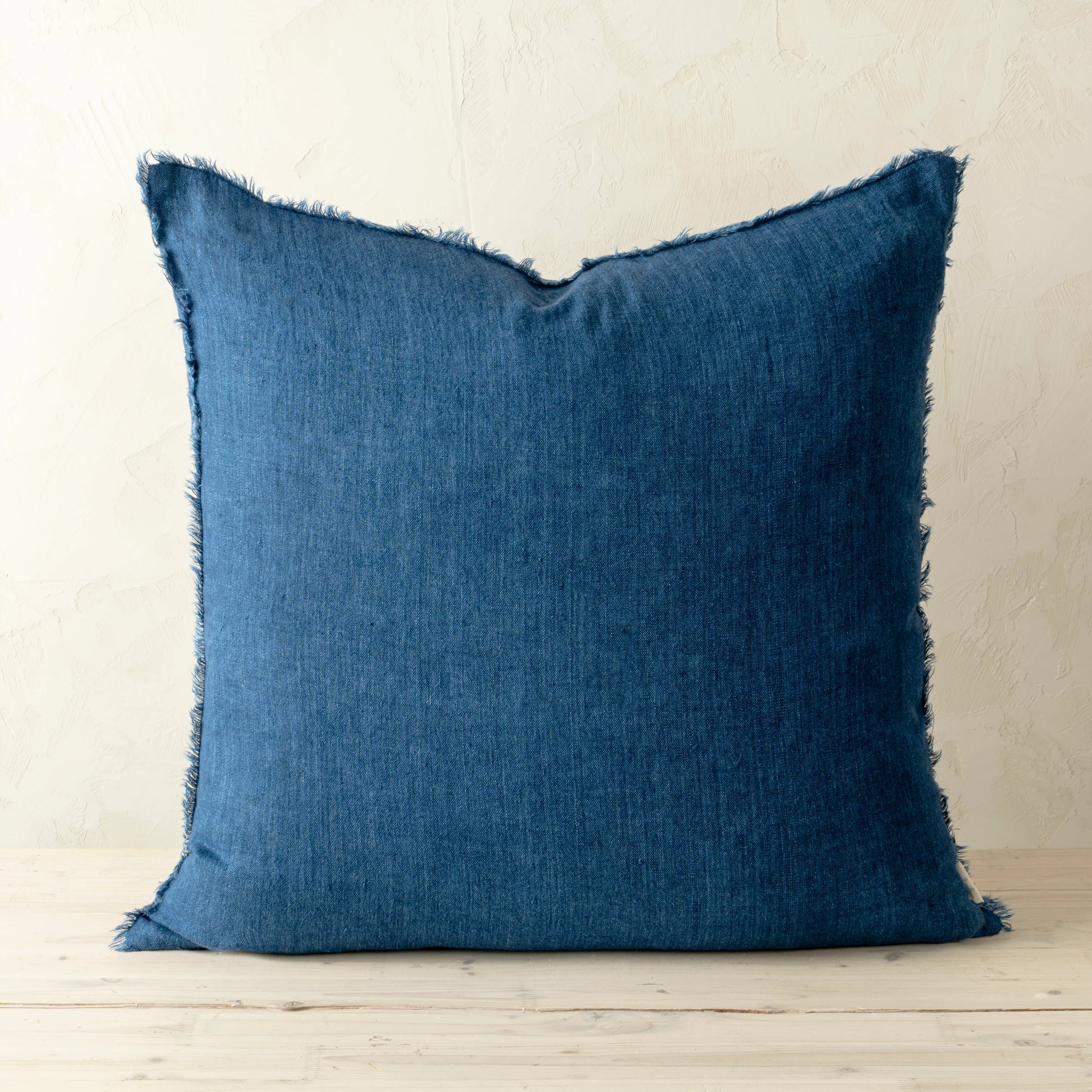 24x24 Lina Linen Pillow Cobalt - Magnolia Lane co. Home + Garden + Gift