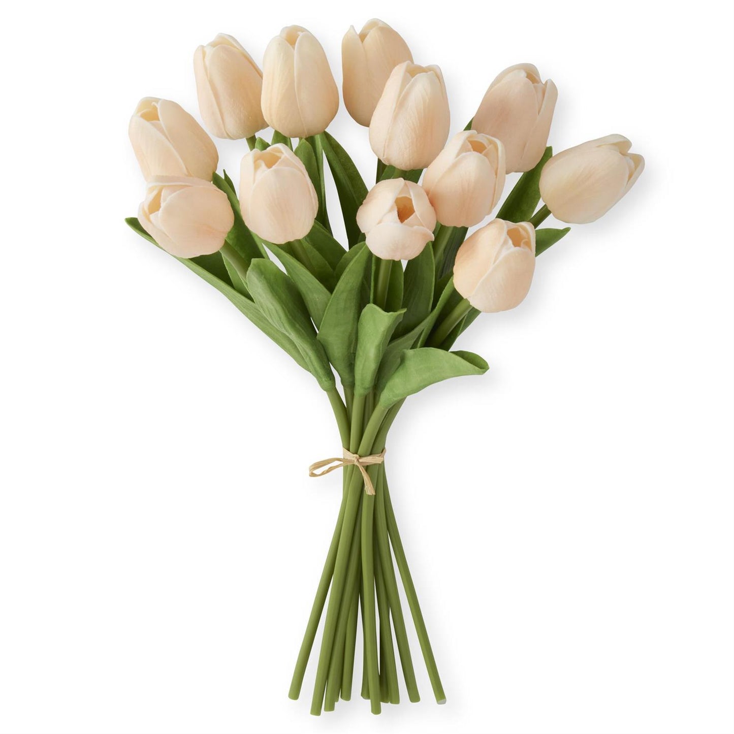 13 Inch Peach Real Touch Mini Tulip Bundle -12 Stem bundle - Magnolia Lane co. Home + Garden + Gift