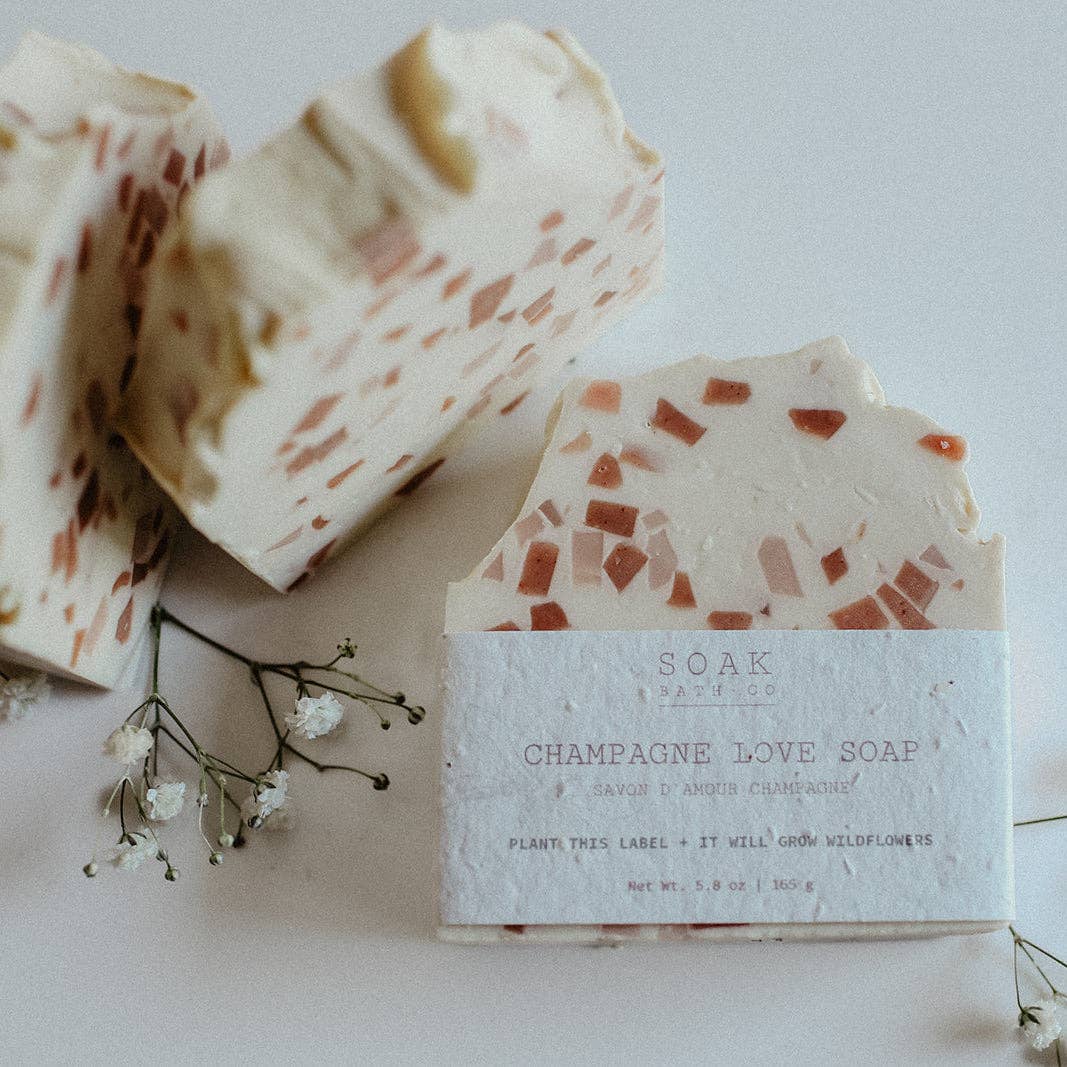 Champagne Love Soap Bar - Canadian Made - Magnolia Lane co. Home + Garden + Gift