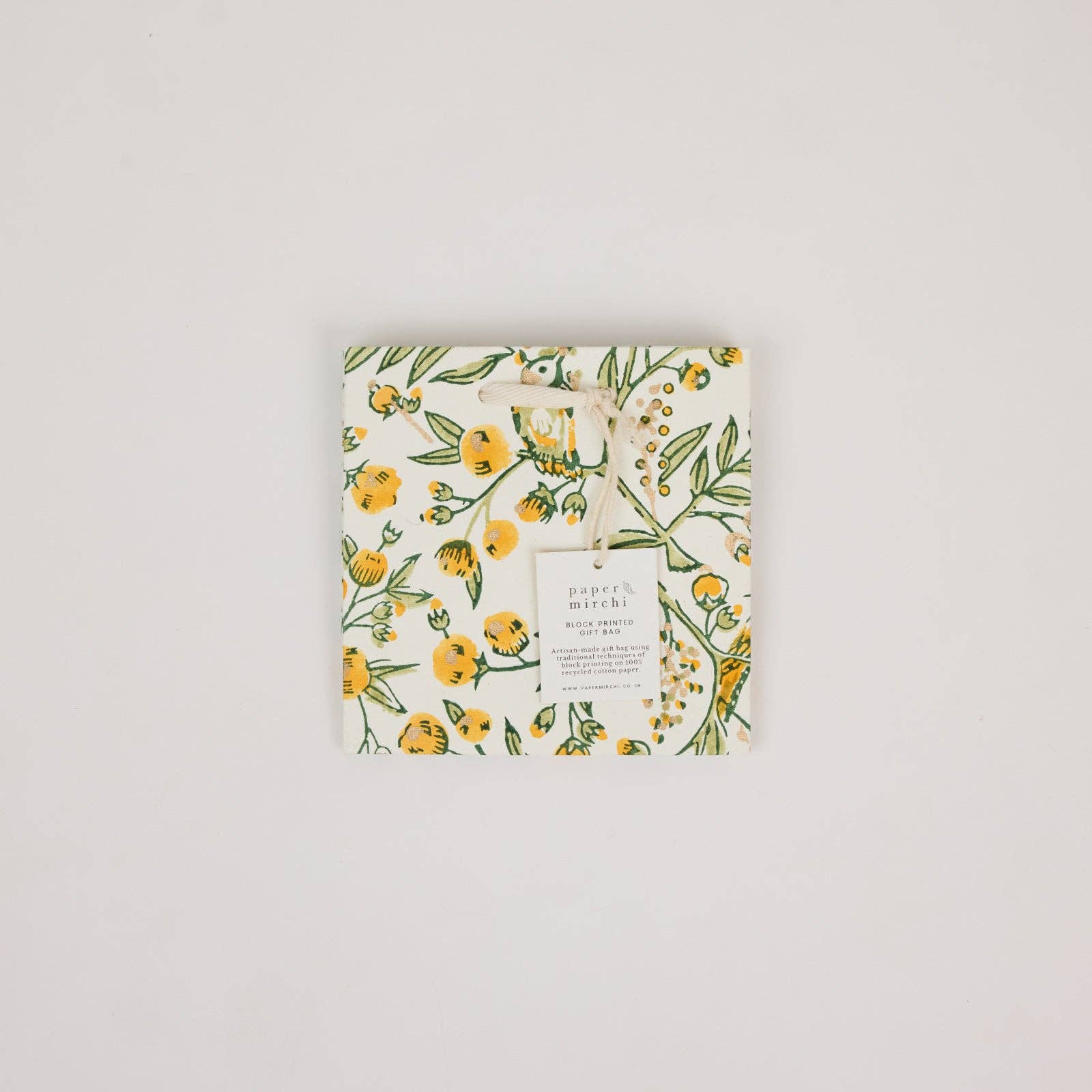 Block Printed Gift Bags (Small) - Sunshine Refresh - Magnolia Lane co. Home + Garden + Gift
